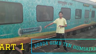 20924 GIMB TEN HUMSAFAR EXP Best train to watch Kerala scenes PART 1 [upl. by Heman]