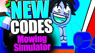 Mowing Simulator 2024 CODES  ROBLOX 2024 [upl. by Maximilian]