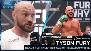 quotIve got a lot sayquot to Dillian Whyte Tyson Fury Open Workout Interview [upl. by Egon]