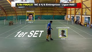 Christophe 56 vs Benoit 151  Individuel Entreprise  16062016  1er set  18 Finale [upl. by Emelyne]