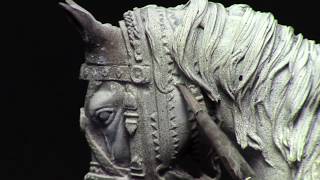 STEP BY STEP HORSE Dapple Gray IN ACRYLICS BY ANDREA MINIATURES PART 2 [upl. by Eckart]