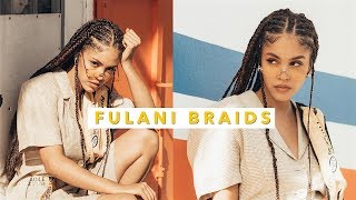 A BEGINNER TRIES FULANI BRAIDS FOR THE FIRST TIME  TIPS [upl. by Hezekiah]