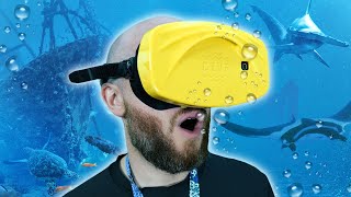 Worlds First UNDERWATER VR Headset [upl. by Norvun]