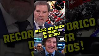 RECORD HISTÓRICO VENTA DE MOTOS argentina milei casta parati motos economia [upl. by Nonnairb]