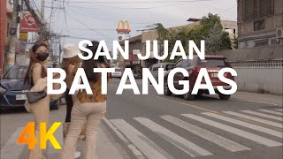 San Juan Batangas  WALKING TOUR  Nomadic Ph  4K [upl. by Docilla]