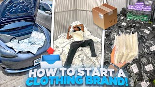 HOW TO START A SUCCESSFUL CLOTHING BRAND IN 2024 [upl. by Ahtrim]