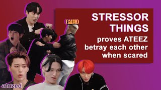 This show proves ATEEZ betray each other instantly when scared part 1 [upl. by Eiramyelhsa825]