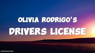 Olivia Rodrigo – drivers license Lyrics [upl. by Amerd]