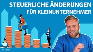 NEU Änderungen für Kleinunternehmer  Jahressteuergesetz 2024 [upl. by Afnin167]