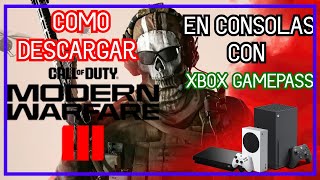 Como Descargar Modern Warfare III con gamepass cod mwiii [upl. by Shakespeare]