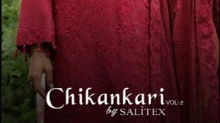 Chikannkari By SALITEX  Embroidered Chikankari Shirt 2024  Embroidered Chikankari Chiffon Dupatta [upl. by Eekram]