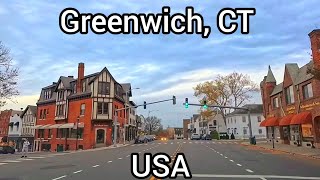 GREENWICH ONE OF THE RICHEST TOWN IN CONNECTICUT NOV 2024 [upl. by Gavan270]