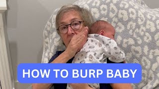 PEDIATRICIAN GRANDMA How to burp a baby [upl. by Oine]