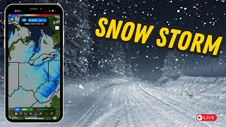 🟥 LIVE WINTER SNOW STORM Hits Ohio  Storm Chaser Weather Coverage [upl. by Artcele627]