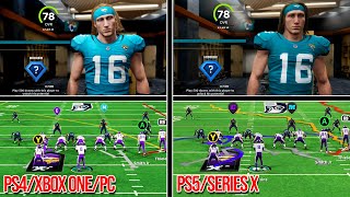 Madden 22 CURRENT GEN vs NEXT GEN Side by Side [upl. by Lindley]