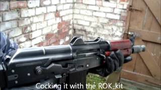 Airsoft Gas Blowback AKS74U Custom Demonstration [upl. by Bohi644]