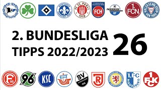 Bundesligatipps 2Liga  26Spieltag  Saison 20222023 [upl. by Leachim]