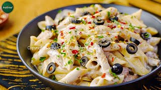 White Sauce Pasta Recipe by SooperChef [upl. by Hiro]