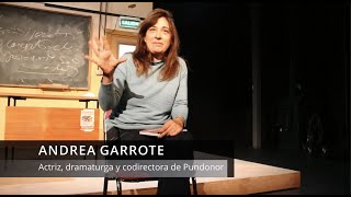 Andrea Garrote actriz dramaturga y codirectora de la obra quotPundonorquot [upl. by Noami]