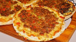 Pide Lahmacun  Ahmet Kocht  türkisch kochen  100000 Abonnenten Special [upl. by Strauss]