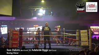 BOXCLEVER BOXING  Sam Dekota Vs Adelaide Biggs [upl. by Schwitzer]