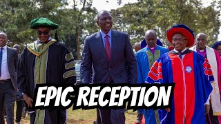 SEE How President Ruto Was RECEIVED At the Scott Christian University in Machakos County [upl. by Notyad]