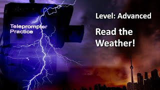 Teleprompter Practice  Advanced  Reading the weather [upl. by Valonia]