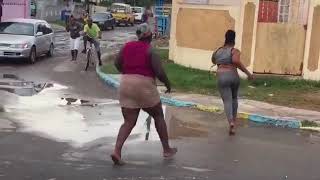 2 big woman fighting over man in jamaica must watch video [upl. by Wiburg150]