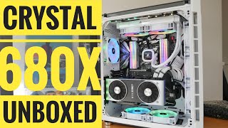 Corsair Crystal 680x Unboxing and overview  plus pros and cons of this RGB case [upl. by Inahet120]