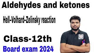 Hell–Volhard–Zelinsky halogenation reaction  HVZ reaction Class12th  Zelinsky reaction [upl. by Nalid294]