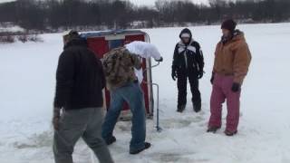 Ice Fishing Pennsylvania 2011 [upl. by Enerak]