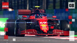 F1 2021 mehr PS in Silverstone  FERRARI Karriere 08 [upl. by Ertemed]