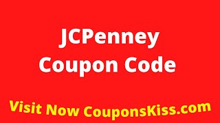 JCPenney Coupon Code 2024  How to Enter JCPenney Promo Code CouponsKisscom [upl. by Zitvaa]