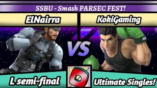 SSBU PARSEC FEST  ElNairra Snake vs KokiGaming Littlemac Losers semifinal [upl. by Ainoek]