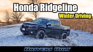 OffRoad Winter Driving with Lifted Honda Ridgeline  How Does it Handle Snow [upl. by Ased]