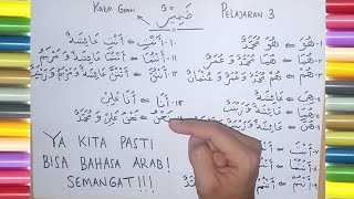 Bahasa Arab tentang Dhomir  Fiil Mudhori [upl. by Namurt]