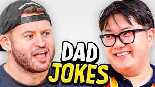 Dad Jokes  Dont laugh Challenge  Alan vs Andrew  Raise Your Spirits [upl. by Orose822]