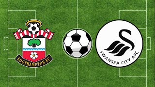 Southampton vs Swansea City  EFL Championship 202324  Football Simulation PES 21 [upl. by Imogene]