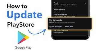 How to Update Google Play Store on Android [upl. by Fifi]