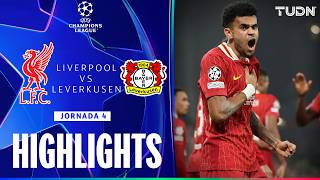 HIGHLIGHTS  Liverpool vs Bayer Leverkusen  UEFA Champions League 2425  TUDN [upl. by Suiratnauq587]