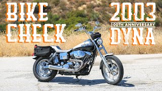 Bike Check  2003 HarleyDavidson Dyna Anniversary Edition [upl. by Vernice]