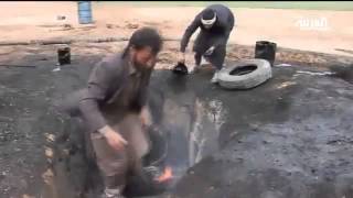 ‫تكرير النفط يطريقة بدائية شمال سوريا‬‎ Raffinage du Pétrole en Syrie Méthode traditionnelle [upl. by Leugim]