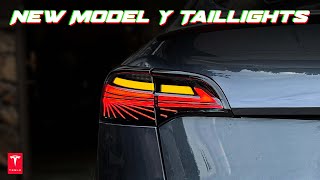 New 2024 Tesla Model Y Taillights Upgrade tesla [upl. by Karalee679]