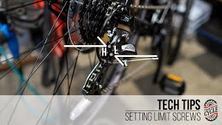 How to adjust derailleur limit screws for perfect shifting [upl. by Herrington]