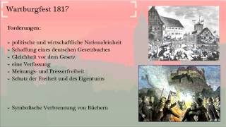 Wartburgfest 1817  Burschenschaften einfach erklärt  lernenmitravende [upl. by Edya178]