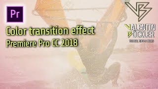 🎬Color transition effect  Adobe Premiere Pro CC 2018 [upl. by Llennaj]