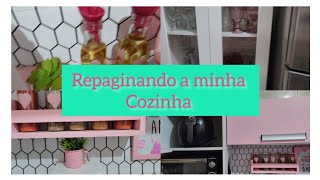 faxina e repaginando a cozinha 🏡 [upl. by Hairaza]