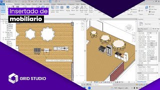 Tutorial de Revit  Insertado de mobiliario  Grid Studio [upl. by Aynna]