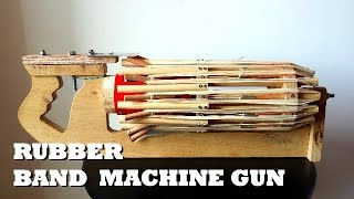 Rubber Band Machine Gun Mitraillette à élastiques [upl. by Tallbot415]