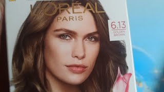 LOREAL PARIS 63 Golden Brown hair colour  Turn black hair into brown [upl. by Razatlab345]